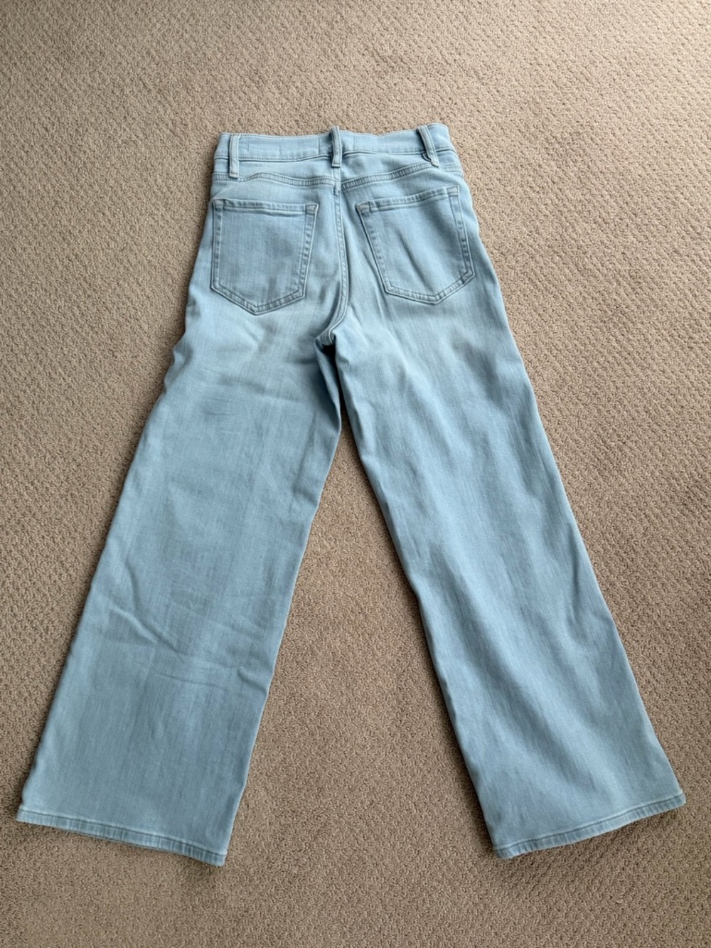 FRAME Petite Le Pixie Slim Palazzo Jeans - Picture 5 of 13